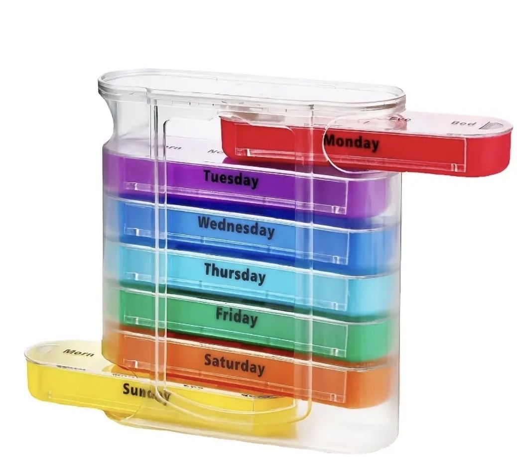 Contenitori & Simili: Wöchentlicher Pillenorganizer-Box – Nuovo (secondo la descrizione) da Endingen venduto da Warlock 1