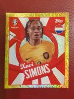 Topps UEFA Euro 2024 Sticker GOLD NED PTW XAVI SIMONS