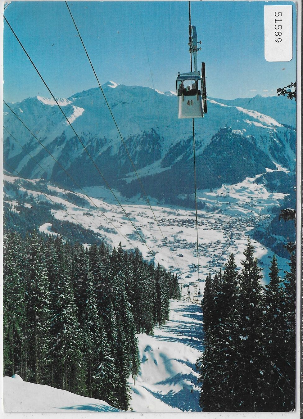 Ansichtskarten: Gondelbahn Klosters-Madrisa-Bergbahn – Gebraucht aus Ettingen von Kartenplanet
