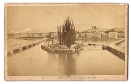 Fotografie Genf, Blick nach der Stadt mi