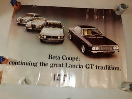 Lancia Poster - Beta Coupé, Aurelia GT & Spider