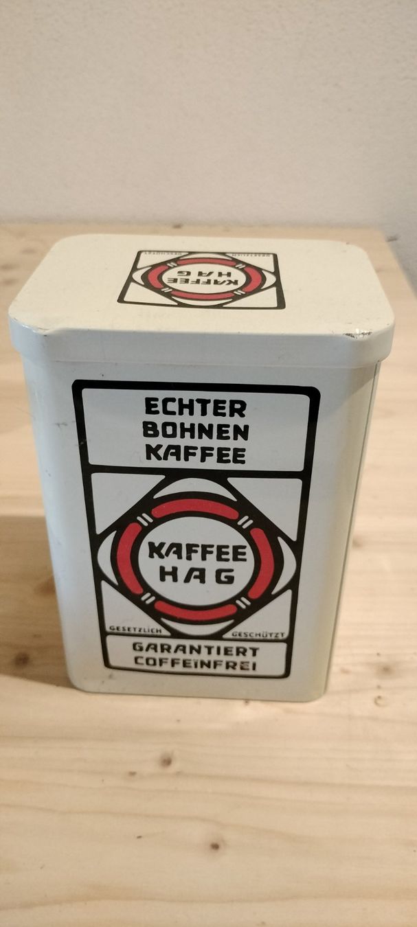 Barattoli: Blech Büchse Kaffee Hag Alt – Usato da Gansingen venduto da Lisa-Jane