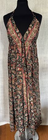 Boho Maxikleid Gr. S aus Reyon (Viskose)