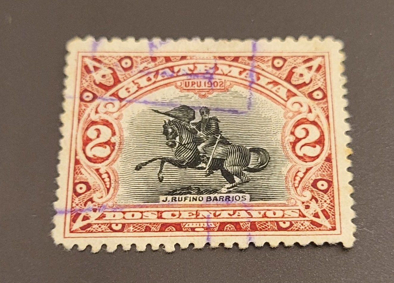 Alle Briefmarken: Guatemala 1902 pferd alte briefmarke – Gebraucht aus St Gallen von Stampsalshobby