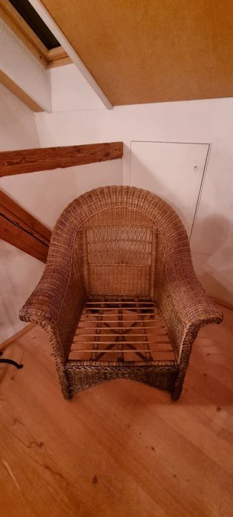 Korbstuhl mit Sitzkissen Kaufen auf Ricardo