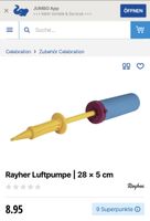 GRATIS: Luftballonpumpe Rayher für Party Deko