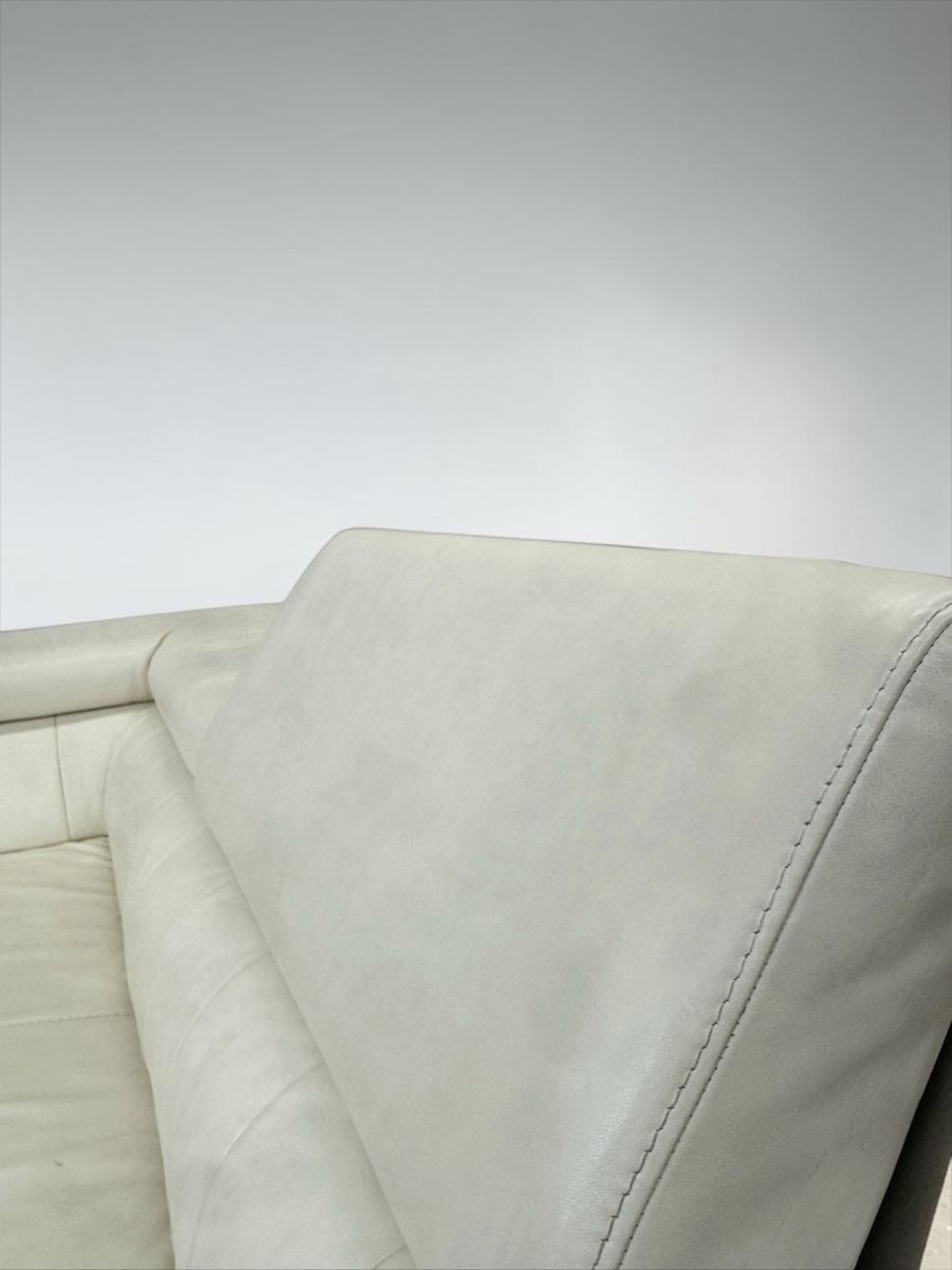 Divani: KERMES Ecksofa Echtleder, cremebeige made in Italy – Usato da Bachenbülach venduto da Sofalab.swiss 1
