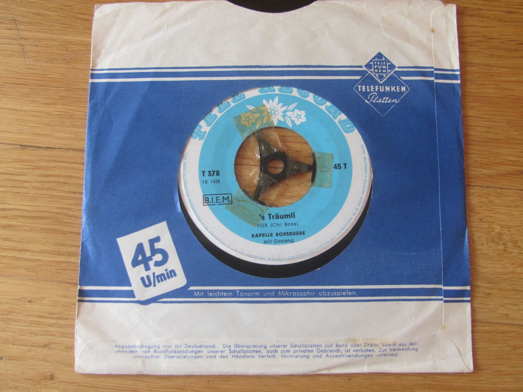 Dischi in vinile: Tell Record Single Kapelle Rossbuebe, 's Träumli – Usato da Seengen venduto da mikelele