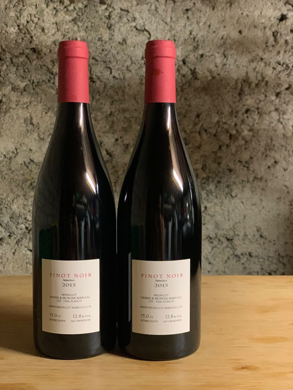 Studach Vino: D. + M. Marugg Pinot Noir Selection 2015 2 Flaschen – Usato da Zürich venduto da _schneestern 1