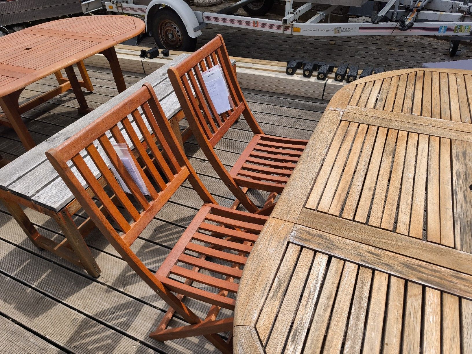 Sedie: neue Gartenstuhle aus Holz – Nuovo (secondo la descrizione) da Göschenen venduto da kai_9ppg 4