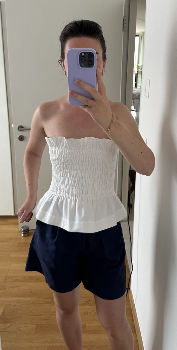 Top: Damen Bandeau Top Weiss S  – Nuovo (secondo la descrizione) da Biel/Bienne venduto da dasher346 1