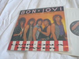 Rare 12" Vinyl 80s Rock - Bon Jovi - living on a prayer