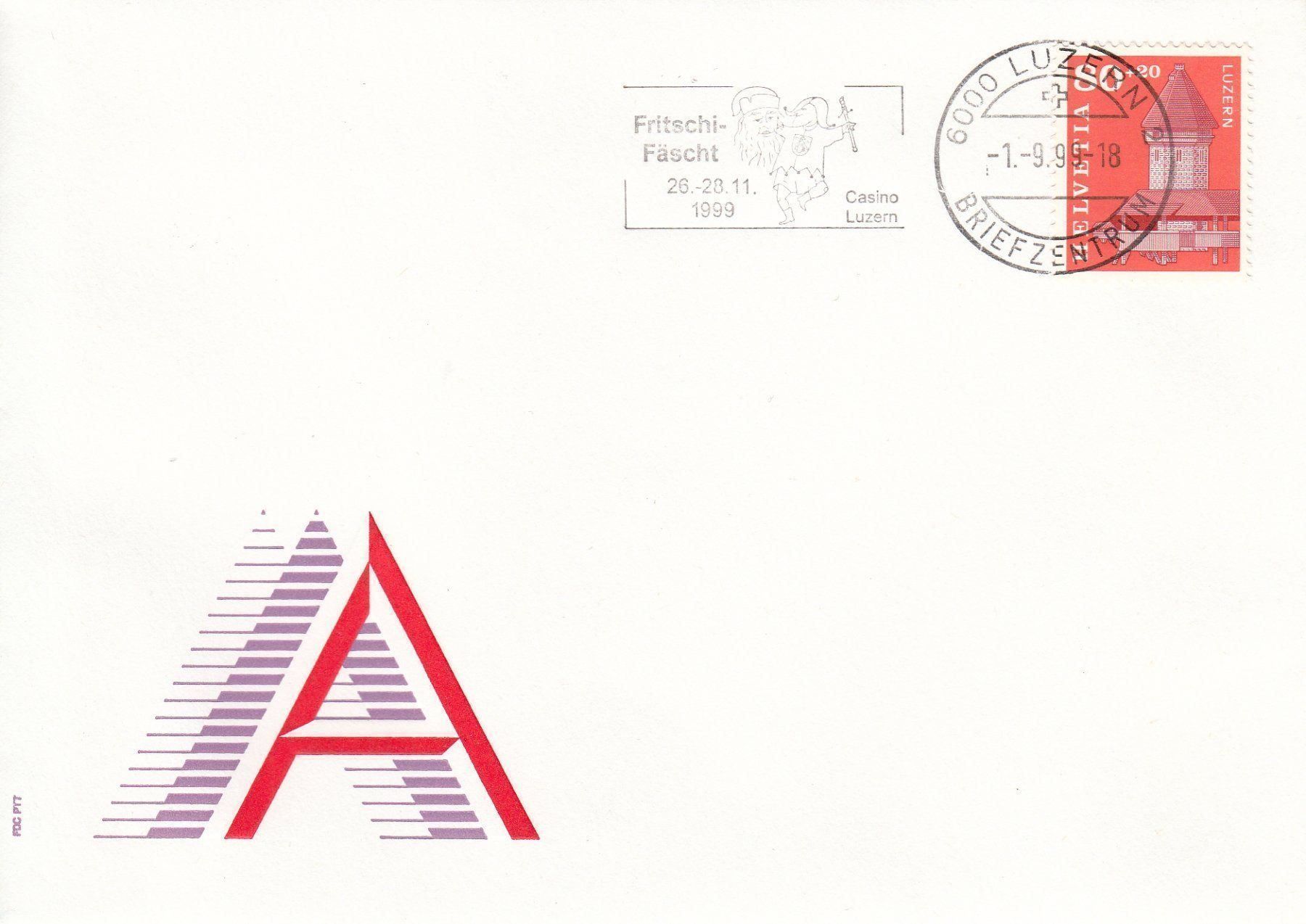 Alle Briefmarken: 1999 Fritschi Fest Luzern – Gebraucht aus Spreitenbach von Mustang_1105