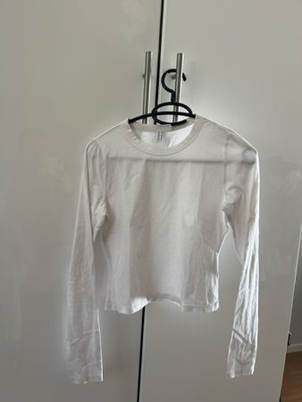 Ab 1.- / Langarmshirt H&M weiss Gr. S