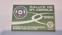 Sticker Metal Rallye St-Cergue 1983