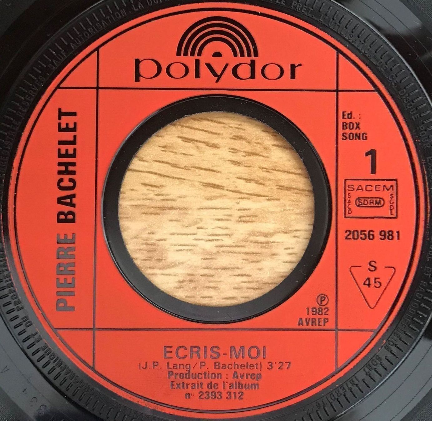 Dischi in vinile: PIERRE BACHELET - ÉCRIS-MOI – Usato da Bussigny venduto da vinyl-pas-cher 2