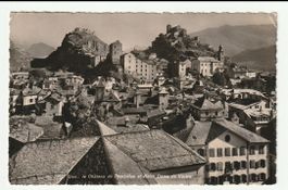 AK 1946, Sion, Château Tourbillon, Notre Dame de Valère