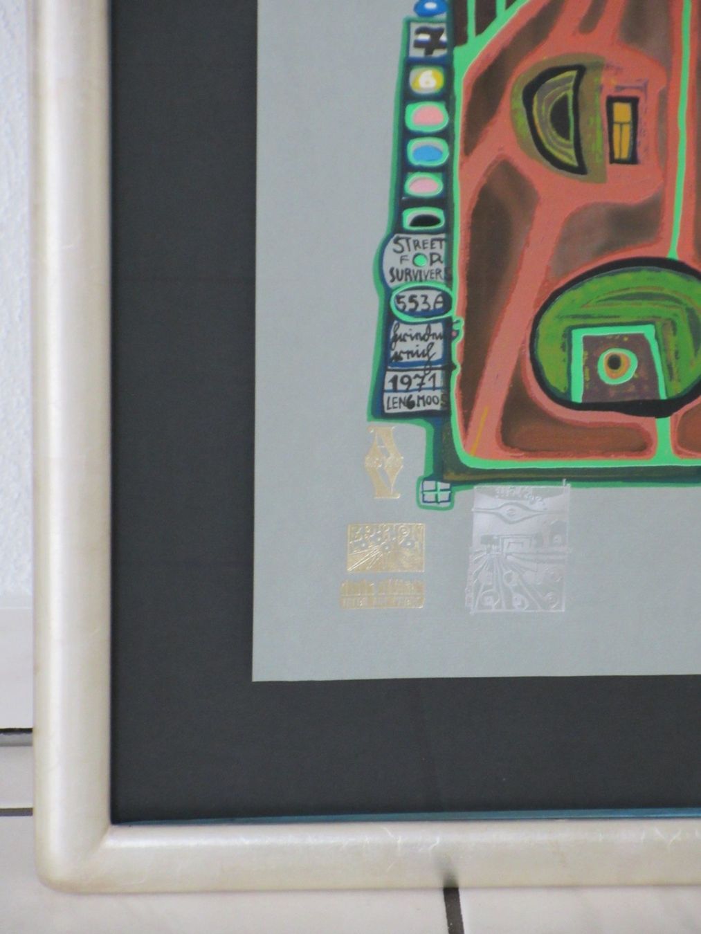 Poster & Bilder: Hundertwasser  Graphik "STRASSE DER ÜBERLEBENDEN" HWG 45 – Neu (gemäss Beschreibung) aus Weinfelden von Kunst2010 6