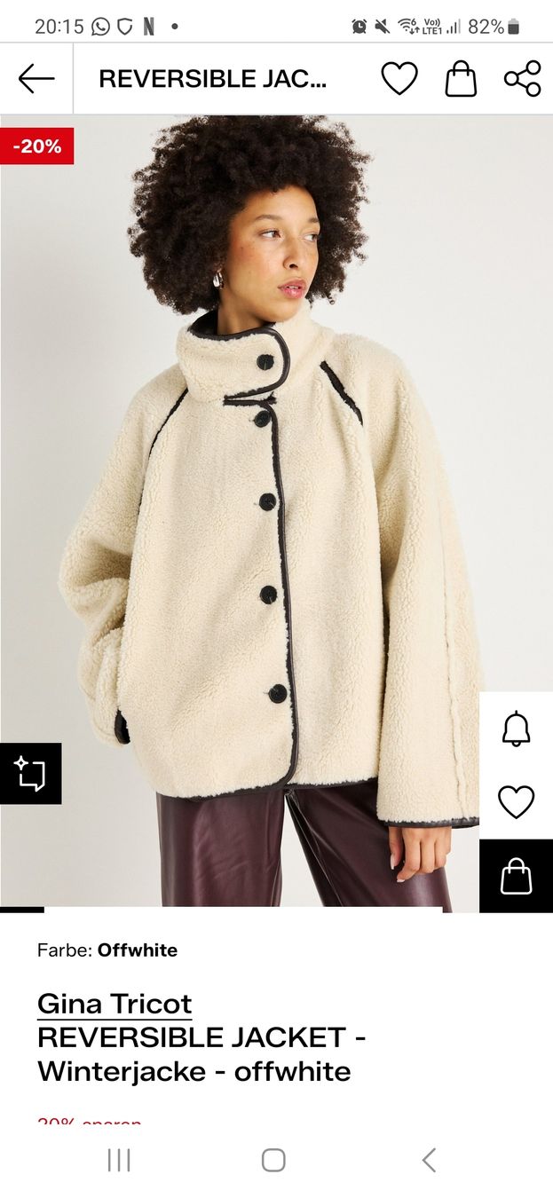 Giacche: Gina Tricot Reversible Jacket - Teddy/Lederjacke – Nuovo (secondo la descrizione) da Oberdorf BL venduto da joy.schmidlin 1