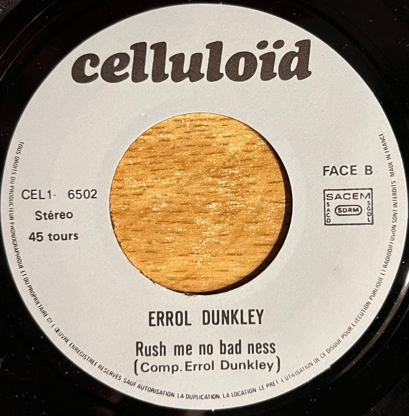 Vinyles: ERROL DUNKLEY - O.K. FRED – D'occasion à Bussigny par vinyl-pas-cher 3