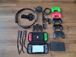 Nintendo Switch Bundle mit Ring Fit Adventure & viel Zubehör