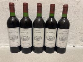 5 Flaschen Chateau Lachesnave 1989 Haut Medoc