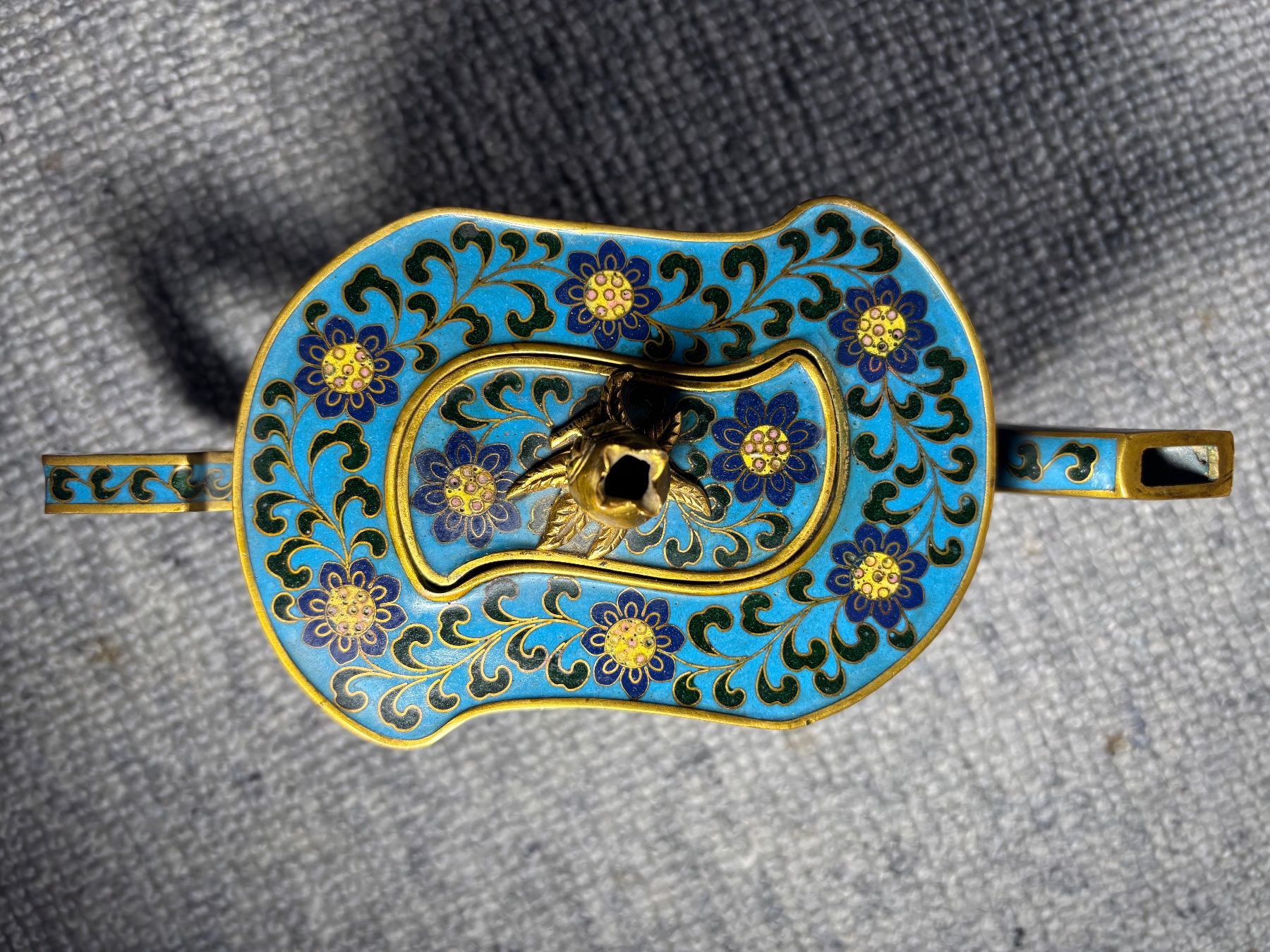 Teiere: Teekännchen Messing Email Cloisonné Japan – Usato da Hinwil venduto da DaniBachman 1