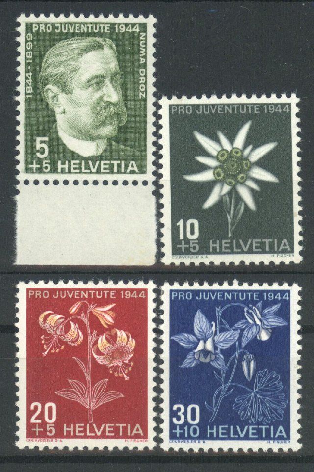 Tutti i francobolli: 1944, Pro Juventute, ohne Falz ** – Nuovo (secondo la descrizione) da Willisau venduto da Vollstempel