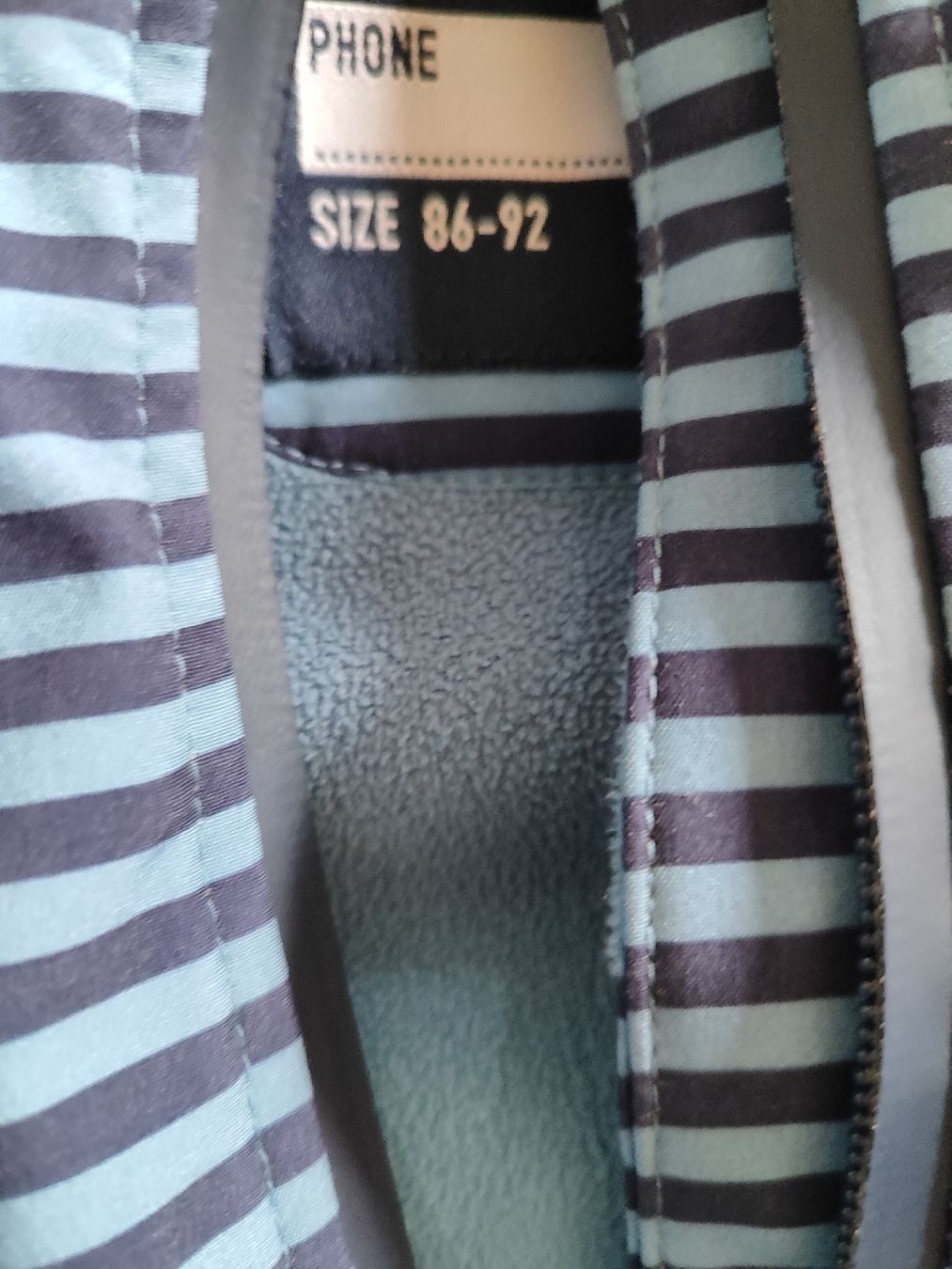 Completi: Softshell Anzug gestreift blau Grösse 86-92 – Usato da Murten venduto da NathalieBruderermlnb 3
