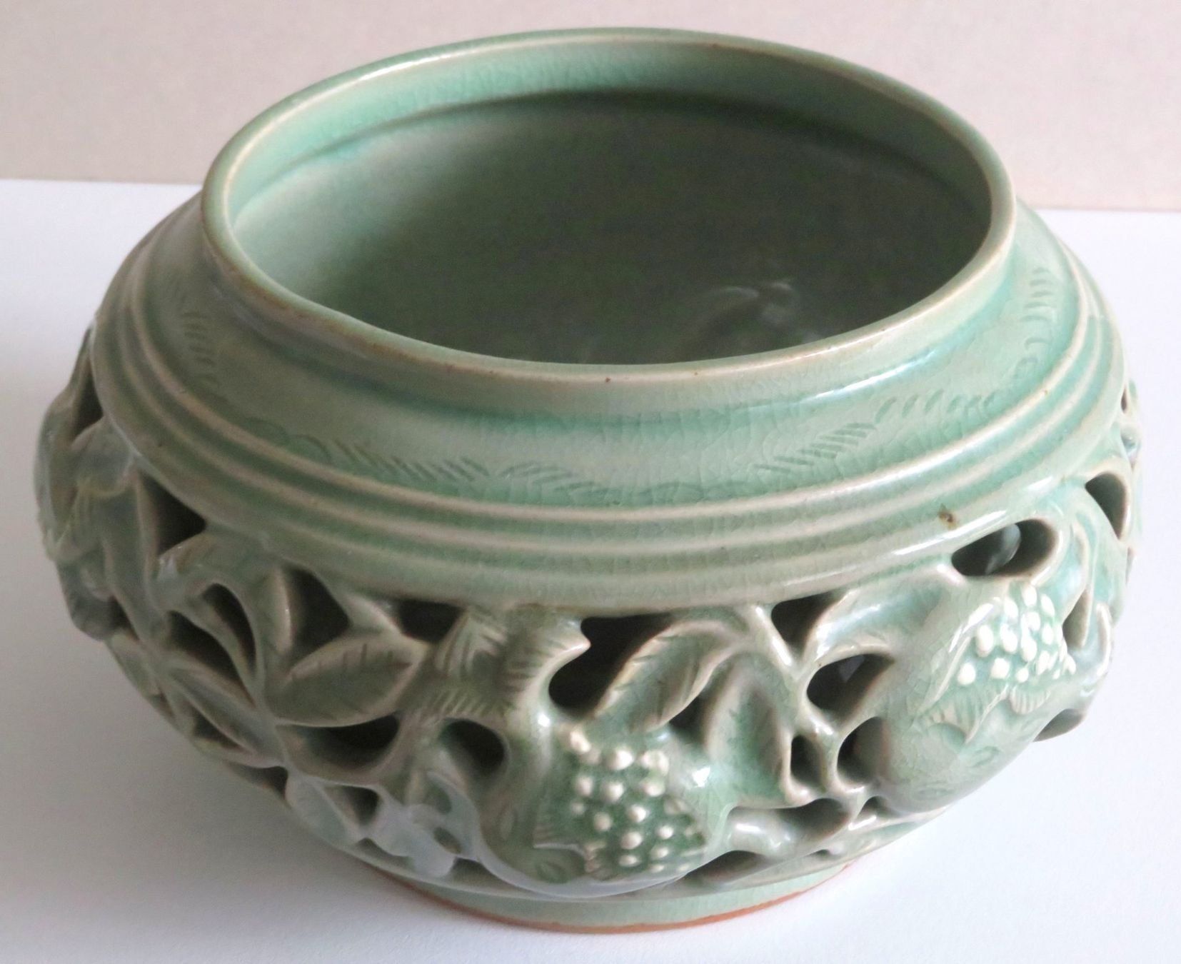 Vasi per fiori: Wunderschöner Celadon Übertopf, D 21, top Zustand – Usato da Zürich venduto da kostbares 1