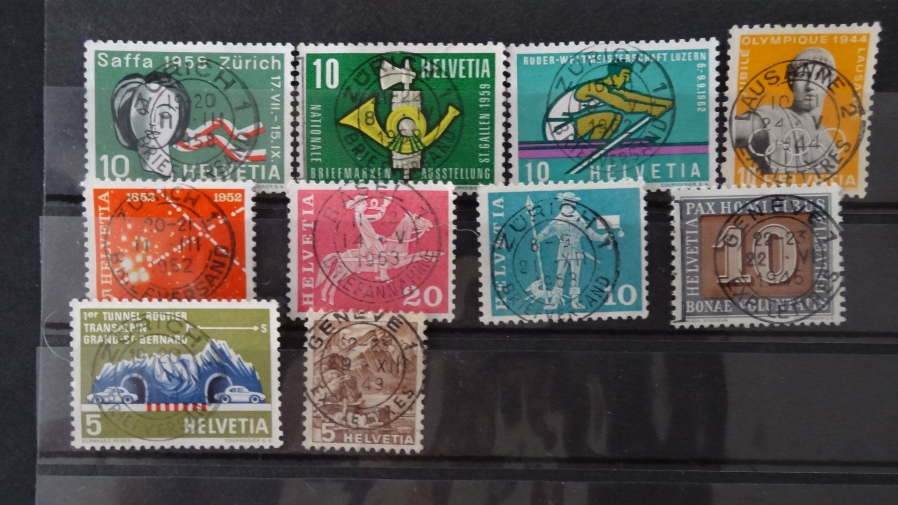 Tutti i francobolli: Lot schöne Vollstempel 10 Werte   53 – Usato da Anwil venduto da C-DAIHA