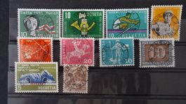 Lot schöne Vollstempel 10 Werte   53