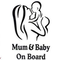 🚗 Mum & Baby On Board – Schwarz, schlicht & sicher! 💞