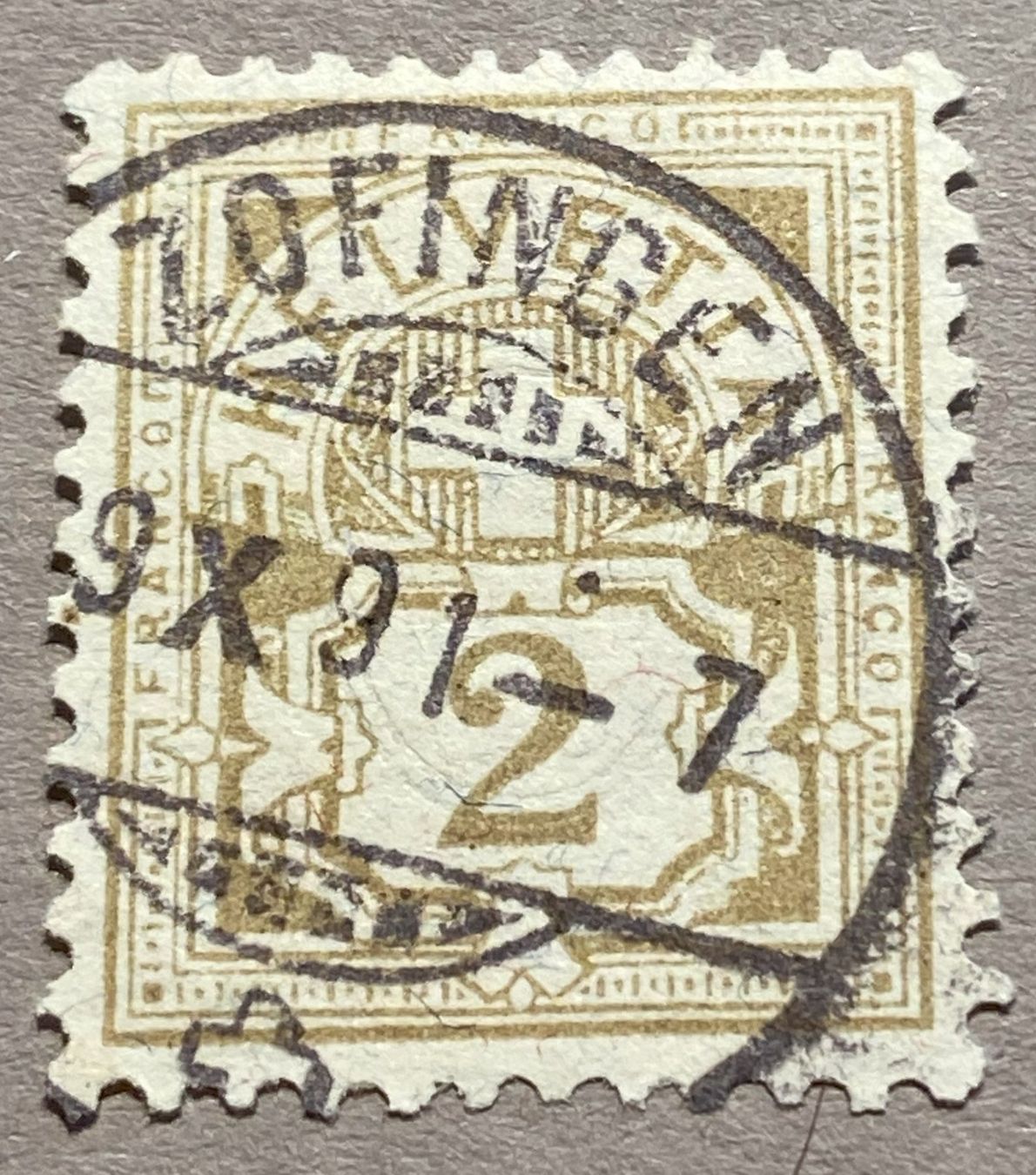 Alle Briefmarken: 58A Vollstempel Zofingen – Gebraucht aus Steinhausen von yukon26