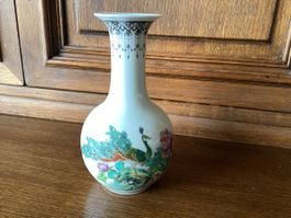 Vintage chinesische Porzellan handbemalte Vase, original