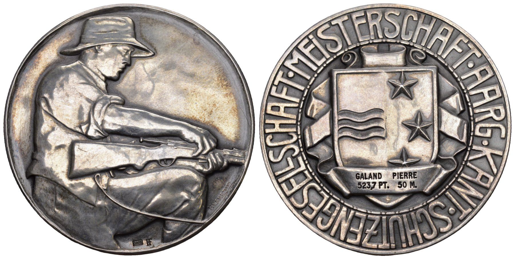 Medaillen: Aargau O.J – Gebraucht aus Bern von numismatictops