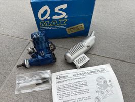 OS MAX 46 LA mit Schalldämpfer 2 Takt Modellmotor neu