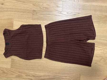 Damen Set Top Kurzarm und Radlerhose Grösse S
