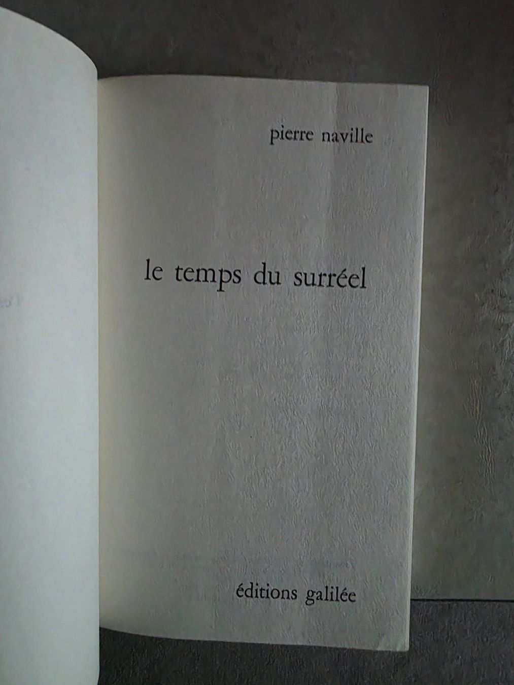 Bücher: Les Temps du surréel - Pierre  Naville - 1977 – Gebraucht aus Walterswil BE von Lonitti 3