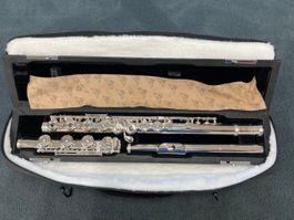 Sankyo Vollsiber Querflöte gelötet Modell 601