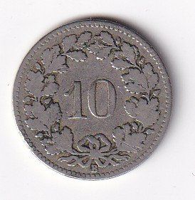 Tutti le monete: 10 Rappen 1880 rar – Usato da Neuchâtel venduto da karlpierrino 1