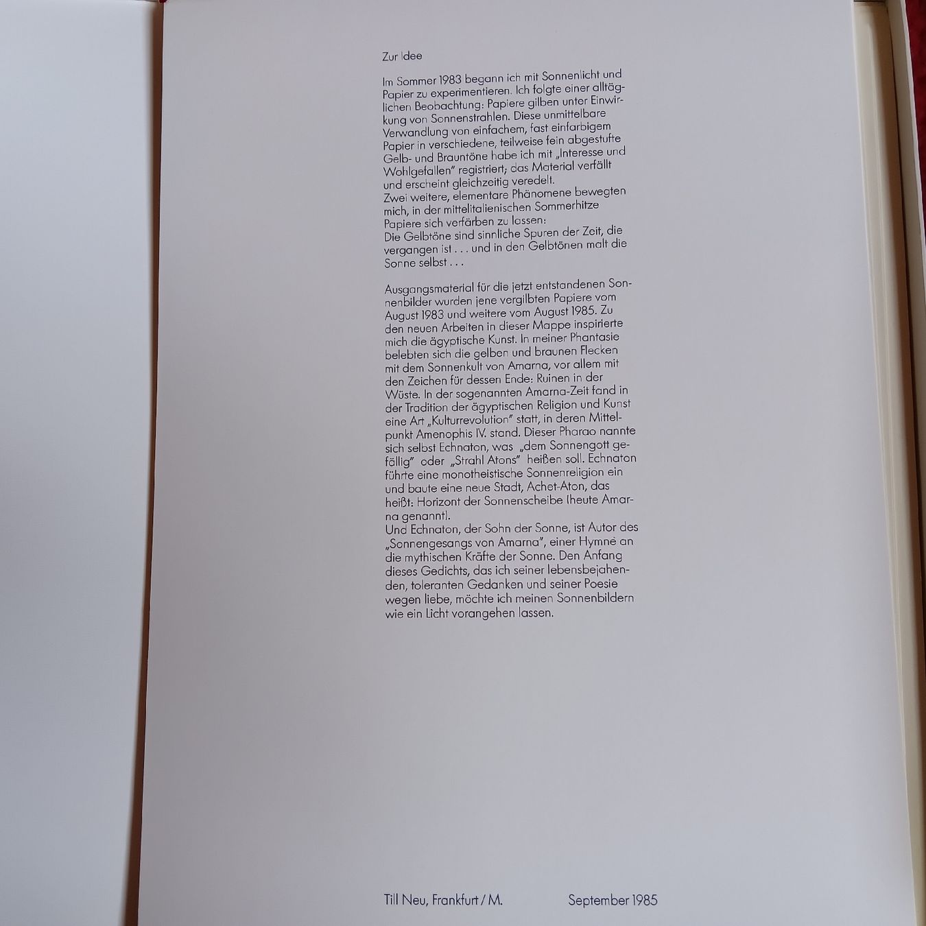 Foto & Immagini: Till Neu Kunstmappe Sonnenbilder 181/200 – Usato da Chur venduto da chr_b2cn 4