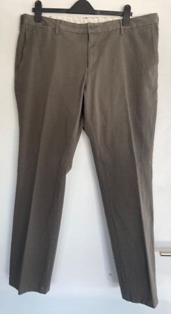 Herren Chino aus BW Gr.XL gerader Schnitt in hellem Olivgrün