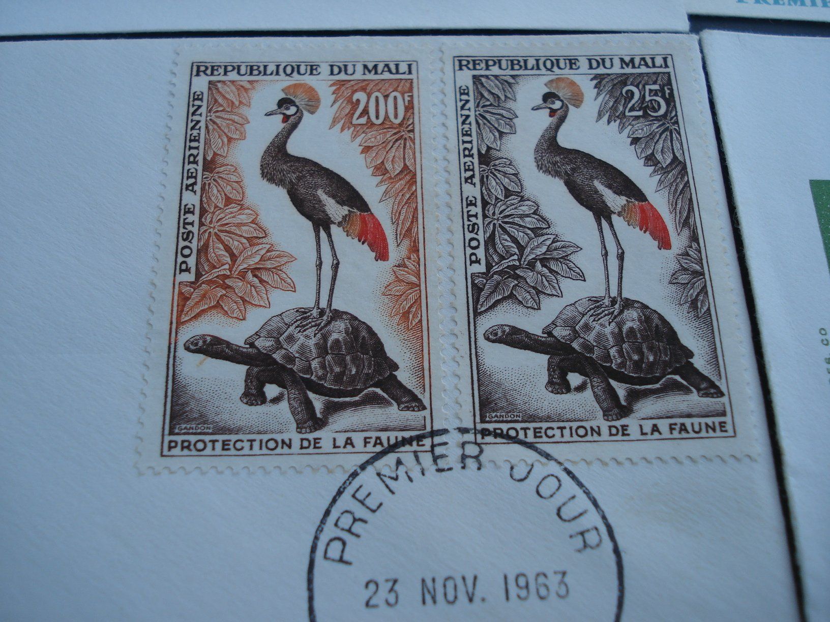 Alle Briefmarken: 4 schöne FDC Mali, 1963 – Gebraucht aus Niederwil AG von morostahu 3
