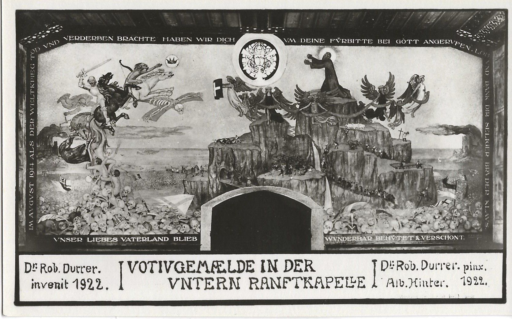 Cartes postales: Flüeli-Ranft, Votivgemälde v. Robert Durrer – D'occasion à Frauenfeld par Merk52