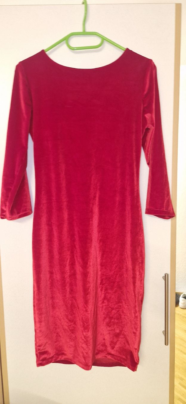 Vestiti: Robe rouge effet velours taille M manches 3/4 – Nuovo (secondo la descrizione) da Versoix venduto da aline_b 3