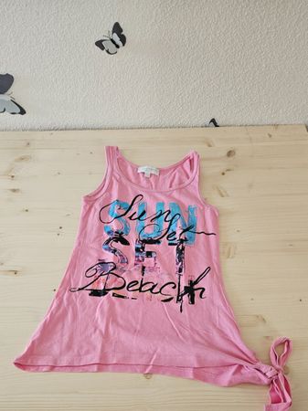 Rosa Sommer Top von Charles Vögele, Grösse 128