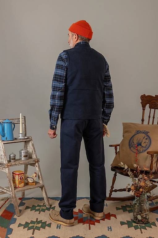 Gilet & Giacche: Hen's Teeth PADDED CANVAS VEST  – Nuovo e nell'imballaggio originale da Goldau venduto da locherrogerio 3