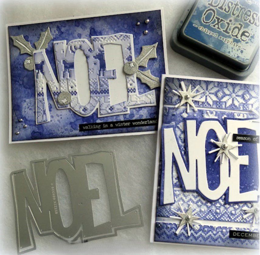 Tim Holtz Schablonen: Tim Holtz Sizzix Thinlits  ** Big Tidings ** – Neu und originalverpackt aus Rubigen von rofi100 9