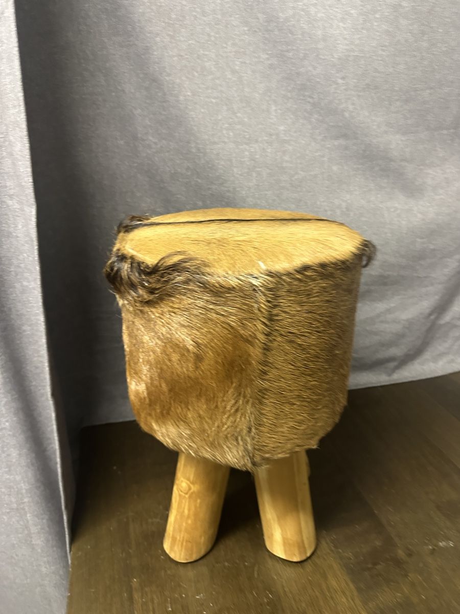 Sgabelli: Vier Fellhocker mit Holzbeinen – Usato da Windisch venduto da nin_rtk7 6